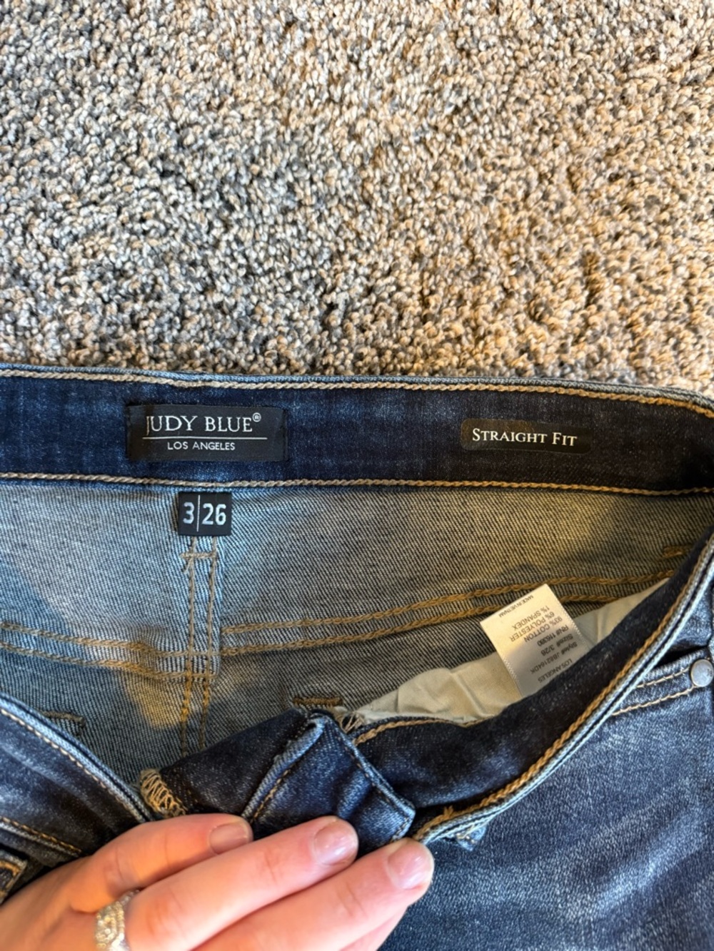 Judy Blue Straight Fit Mid-rise Jeans - Picture 3 of 7